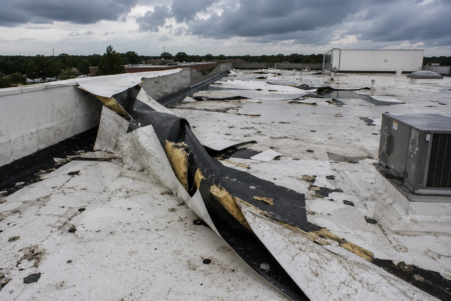 Commercial Hail Damage Roof Repair in Carrollton, TX