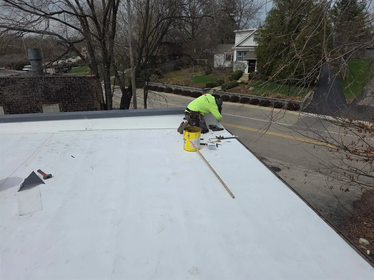 TPO roof installation in Carrollton, TX