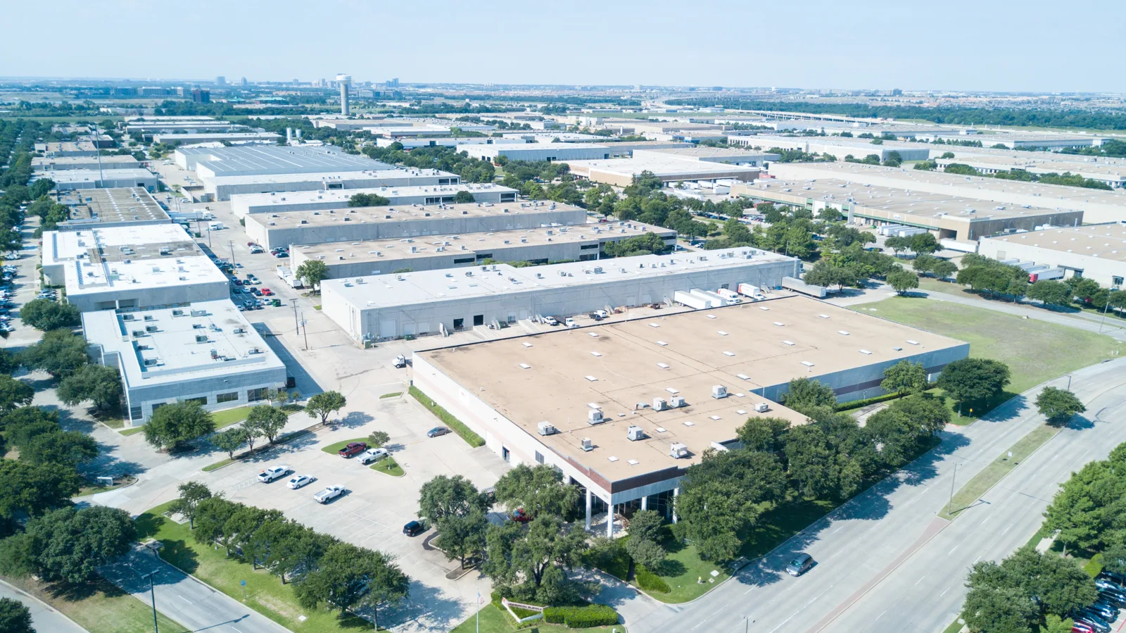 Commercial Roofing at Valwood Industrial Park, Carrollton, TX